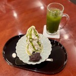 麻布茶房 - 料理写真:・アイス抹茶
・クリームスイートポテト 抹茶金時