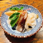 御料理 ふじ田 - つぶがい とりがい 毛ガニ はまぼうふ