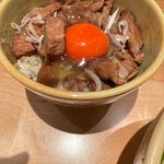 迂直 - ゴロ肉ごはん+生たまご