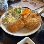 風和里 - 親子の様なアジフライの組み合わせなりね（笑）