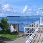 Cocos Island Resort - メリッサ桟橋から向こうのココス島へ。