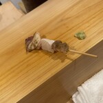 鮨 太一 - ❻ホッキ貝の串焼き