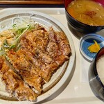Shinshu Gurume Nojo - 山賊焼き定食（豚汁変更）￥1,680（セット豚汁430円）