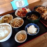 カタヤマ - 日替わりランチジンギスカンうどん(お値段お任せ)