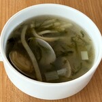 ガーデニア(ホテルマイステイズプレミア成田) - アサリと青さの中華風スープ