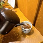 石臼挽蕎麦 三国家 - そば湯