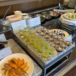 ガーデニア(ホテルマイステイズプレミア成田) - メロンのジュレ　コーヒーゼリー　オレンジ　ライチ