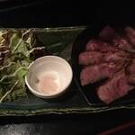 味季創作 櫂 - 和牛イチボ肉のステーキ