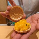 銀座 しのはら - フォアグラ最中