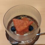 銀座 しのはら - スイカ、グレープフルーツ、ブルーベリー