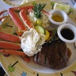 Star of Honolulu - 2013年のスノークラブレッグとサーロインステーキのポートワインソース