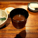 薪鳥新神戸 - 味噌汁