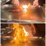 まど居 - ヒレ＆ロースを注文!! ファイヤーーー!!!!