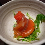 和ダイニング 小粋 - ☆お付き出しはスモークサーモンです(#^.^#)☆