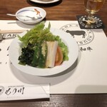 黒毛和牛 ステーキハウス もり川 - フレッシュ野菜で野菜嫌いの人でもペロリです。
