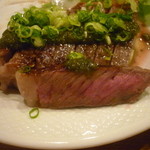 たらく うめ銀 - 和牛ステーキ（断面）