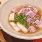 鼓道 - 鴨せいろ蕎麦（温）