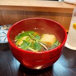 柳橋惣菜 ふく田 - あさりと豆腐の揚げ出し