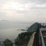 民宿大岩 - 四国最西端、佐田岬。天気が今ひとつだったので、灯台へ行くのは断念。