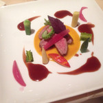 ラ・ブラッスリーシェ松尾 - 2014/08/☆  本日のお肉〜鴨の胸肉 エキゾチックソース