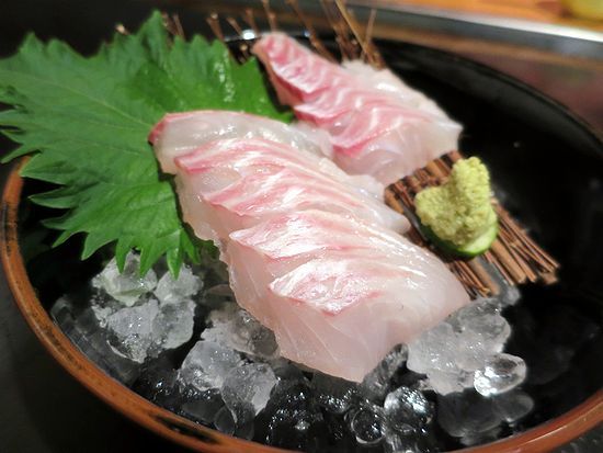 多幸- 昼网 明石鲷刺身