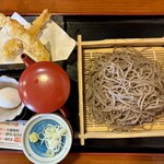 そば処蕃山 - 料理写真:「えび天ざる」（950円）