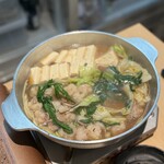 地鶏と魚串 炙りもつ鍋 にこん - 