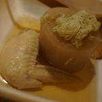 酔庵 - 大根、手羽先