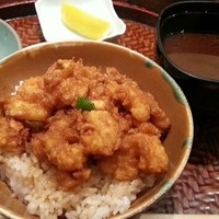 てんぷら銀座天亭 - 〆のかき揚げ天丼仕立て