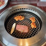 游玄亭 - 3人で焼きを楽しみました♪