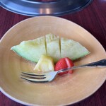 游玄亭 - 月会席のフルーツ盛合せ♪