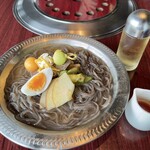 游玄亭 - 月会席の銀盤冷麺(蕎麦)♪