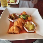 游玄亭 - 月会席のキムチ盛合せ♪