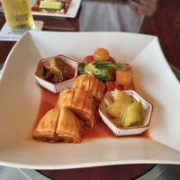 游玄亭 ホテルニューオータニ大阪店 - 月会席のキムチ盛合せ♪
