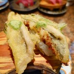 すし弁慶 - あなごの天ぷら