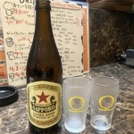 Yakiniku restaurant "Kabachi" - 瓶裝啤酒是赤星