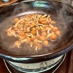 比良山荘 - 熊鍋　なめこ