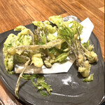 菜食健美 里味 - 新鮮なので袴が甘い〜　新芽の葉先までもが甘みと香りが〜　　byまみこまみこ