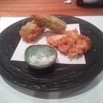 昌平 - オクラフライ・ミノの唐揚げうまい！！