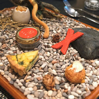 エックス - ランチコース 6410円 のプティフールサレ/アミューズ