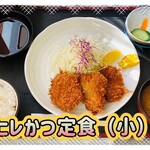 とんかつ文久 - 「ヒレかつ定食（小）」1,480円税込み♫、「ポンズおろし」180円税込み♫