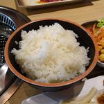 焼肉 九田家 - 和牛カルビランチ1,100円（ランチ定食は、ビュッフェ食べ放題）