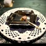 SALONE 2007 - A5サーロインのスピエディーノ）長崎牛使用｡白トリュフの香りをつけたジャガイモのピューレを一口で｡美味しすぎ！