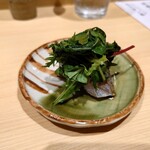 寿司処つる田 - 鯵の握り