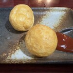 台湾料理龍香苑 - 生ビールセットのイカ団子