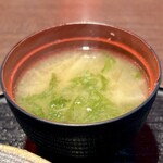 はまじま - あおさや野菜、お魚が入ったお味噌汁