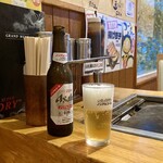 お好み焼き･鉄板焼き 田中屋 - ドリンク写真:ノンアルコールビールにて