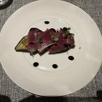 ビストロあじと - 鰹と茄子 ロメスコソースです。