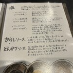 とんかつ ふじ井 - こだわりのソース類説明