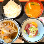 ゆず - 2種 肉豆腐とマグロ納豆